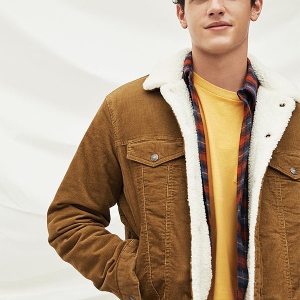 Gap Corduroy Sherpa Jacket- Men LG